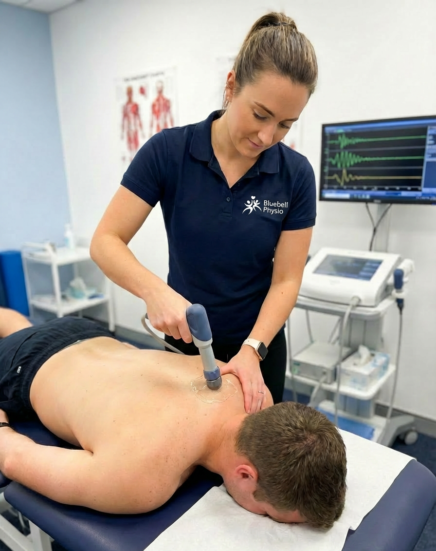 Gravesend resident receiving hero at Bluebell Physiotherapy